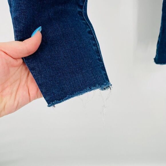 Kut from the Kloth Size 00 Dark Wash Raw Hem Donna High Rise Ankle Skinny Jeans - Picture 5 of 9